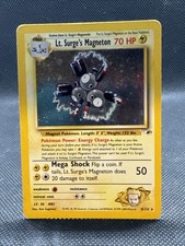 Lt. Surge's Magneton 008/132 Gym Heroes Holo LP+ Pokemon TCG picture