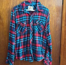 Vintage Op Ocean Pacific Flannel Shirt Mens large picture