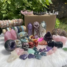 Crystal mystical Box Quartz Mystery Bag Heal Crystal gifts Home decoration Reiki picture
