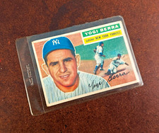 Topps 1956 Yogi Berra #110 New York Yankees Baseball Card picture