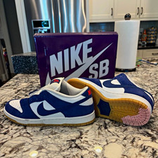 Nike SB Dunk Low Pro Low-Top Skateboarding Sneakers Shoes Blue/White 1/1 replica picture