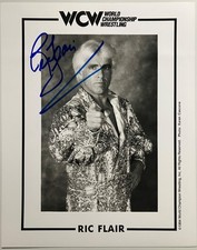 Ric Flair WCW Vintage Signed Promo 8x10 Photo 90's Autograph #2 picture