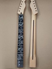 Gloss Natural Maple 22fret Guitar Neck, Tree of Life Carved Inlays picture