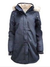 HoodLamb Women's Black Nordic 5/5 Warm Natural Hemp Parka 420 NWT picture