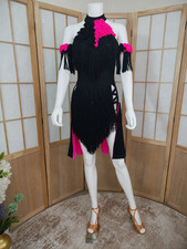 Black and Pink Rhythm Ballroom Competition Dress picture