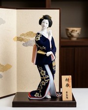 Vintage Japanese Hakata Ningyo Traditional Art Figurine Collectible picture