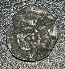 1604-1609 England James I Silver Hammered 1/2 Half Groat 2 Pence Shipwreck Coin picture