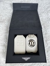 LINEN OEM Bentley Set (2) Key Pouches with (1) Presentation Box. Original. picture