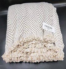 NEW Casa & Beyond Stripe Herringbone Sofa Cover - Ivory Sand - 180 x 300 cm picture