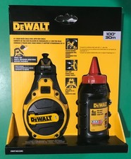 New DeWalt 6:1 Gear Ratio Chalk Reel Kit With (Included 4 Oz) Red Chalk 100' picture