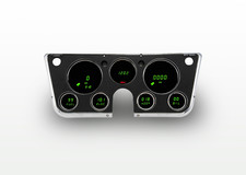 1967-1972 Chevy Truck Digital Dash Panel Gauge Cluster GREEN LEDs Intellitronix picture