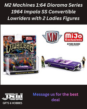 M2 1964 Impala SS Convertible Lowriders with 2 Ladies Figures 67500-MJ02 1/64 picture