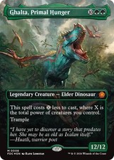 NM Borderless Foil Ghalta, Primal Hunger, MTG, Foundations Commander, Magic, 8 picture