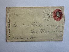 1884 Battle Mountain Nevada to Liebig's Dispensary San Francisco 2c Entire GB1 picture
