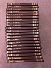 TIME LIFE THE OLD WEST Lot of 24 Leatherlike Covers w/Inset Picture 1970s GOOD picture