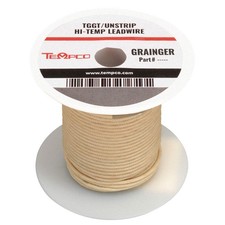 TEMPCO LDWR-1049 High Temp Lead Wire,12AWG,250ft,Natural 3GRL1 picture