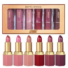 6pc Luxury Lipstick Set Matte Velvet Waterproof Long Lasting Best Valentine Gift picture