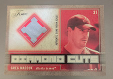 2003 Fleer Flair Greg Maddux Diamond Cuts Game Worn Jersey Braves DC-GM picture