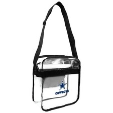 Littlearth unisex-adult NFL Dallas Cowboys Clear Carryall Crossbody Bag, Clear, picture