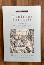 Medieval Exegesis Vol I Four Senses of Scripture Catholic Book Henri De Lubac picture