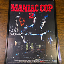 Maniac Cop 2 Signed Original Robert Davi 11x17 Photo, Beckett Authenticated picture