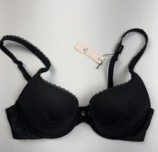 Body by Victoria PERFECT SHAPE Women's Bra 32C Black Lace New With Tags picture