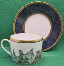 Vintage Bernardaud Limoges Metropoles Cup & Saucer Porcelain 29961 France picture