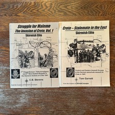 Skirmish Elite Two Book Lot Struggle for Maleme & Crete Stalemate Paperbacks VG picture