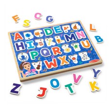 Melissa & Doug Ms. Rachel Wooden Phonics Alphabet Sound Puzzle w/ Light & Sound picture