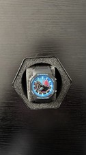 Casio G-Shock Analog Digital Men’s Watch Black Blue Red Shock Resistant picture