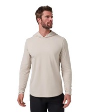 TravisMathew Men's Heater Series Performance Jersey Long Sleeve Hoodie picture