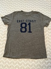 Retro Brand Women’s Juniors Small Heather Gray T Shirt East Coast 81 Blue picture