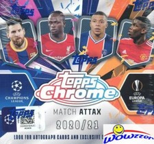 2020/21 Topps CHROME Match Attax Champions League UEFA Soccer Sealed HOBBY Box picture