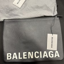 Balenciaga black leather large pouch Authentic Brand New  Tags Never Used picture