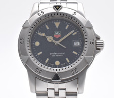 TAG Heuer 1500 Professional 200m WD1211-K-21 Dark Granite Quartz Men's Watch 90s picture