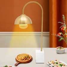 250W Food Heat Lamp Countertop Infrared Warmer Bronze Marble Base picture