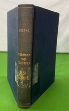 GOETHE 1854 Hermann and Dorothea ex-lib book translated to ENGLISH Riker Thorne picture