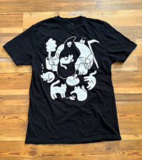 Hot Topic: Grim Reaper/Cats T-Shirt (Size Medium) picture