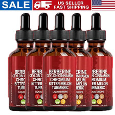 5/3PACK Clean Nutra Berberine with Ceylon Cinnamon Supplement Liquid Drops NEW picture