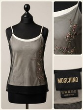 RARE VTG Moschino Jeans Vintage 90s MESH Camisole TOP Size S 42 USA 8 Y2K picture