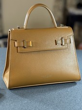Teddy Blake Ava 11” Leather Satchel Crossbody Handbag in Camel Brown picture