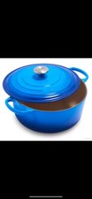 ~LeCreuset *NEW*7.25Qt*Signature Round Dutch Oven, *Azure Blue…*FreeShipping* picture