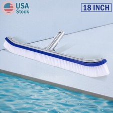US 18inch Aluminium Swimming Pool Cleaning Brush Head Heavy Duty Wall Floor picture
