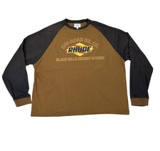 Rhude Off-Road Black Hills Raglan Longsleeve T-Shirt Mens Size X-Large picture