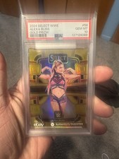 2024 Prizm Select WWE Gold Prizm ALEX BLISS PSA 10 POP 1 picture