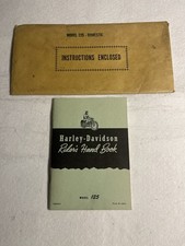 Vintage 1948 Harley Davidson Model 125 Riders Handbook Manual w/ Envelope OEM picture