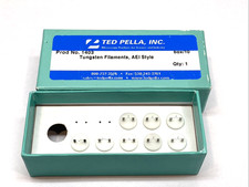 Ted Pella 1403 Tungsten Filament AEI Base, White Ceramic BOX OF 8 picture