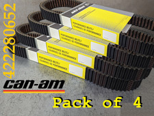 4 Pack Genuine Can-Am 422280652 OEM Clutch Drive Belts for Maverick X3 Turbo RR picture