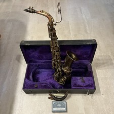 1924 The Martin Low Pitch Saxophone Matching Neck Orig Case Professional Extras picture