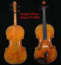 Fine Violin 4/4 Full Size Guarneri  Violin Antiqued Style Oil Varnish W-0902 picture